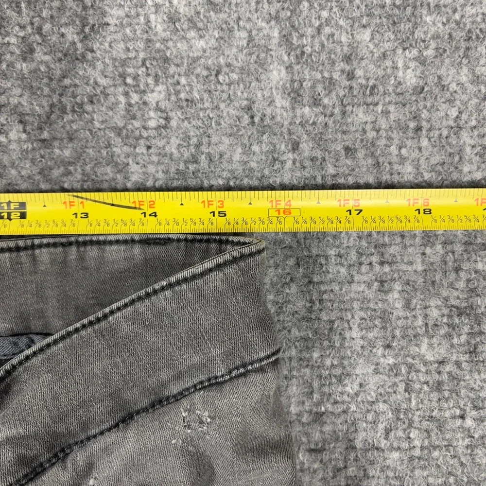 Rage Age Distressed Patchwork Jeans Mens L 31x29 Grey Slim Fit Button Fly